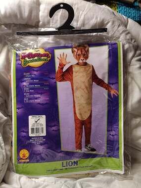 Rubie's Lion Child Costume Size Small 4-6 age 3-4 Halloween Sensations unopened